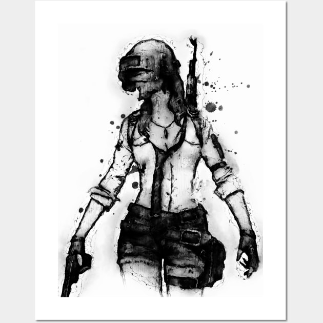 Pubg girl Wall Art by Durro